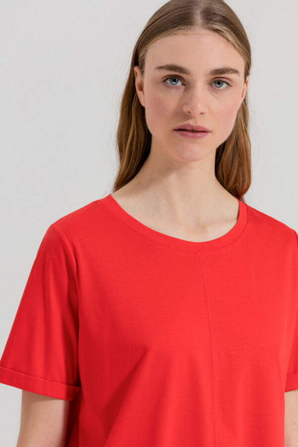 t-shirt-luisa-cerano-dżersej dopasowany czerwony modowy butik luisa bydgoszcz