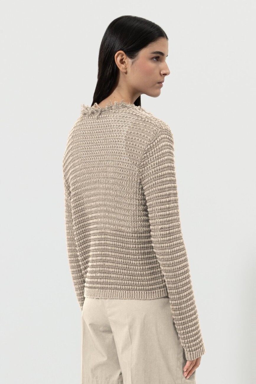 sweter-luisa-cerano-kardigan krótki postrzępiony modowy luźny butik luisa