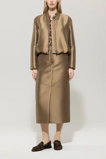 kurtka-luisa-cerano premium komfortowa modowa brązowa połyskująca casualowa butik luisa bydgoszcz