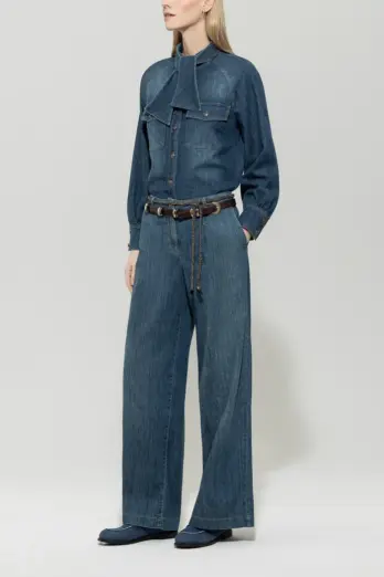 bluzka-luisa-cerano-denim premium casualowa ekskluzywna modowa niebieska butik luisa bydgoszcz
