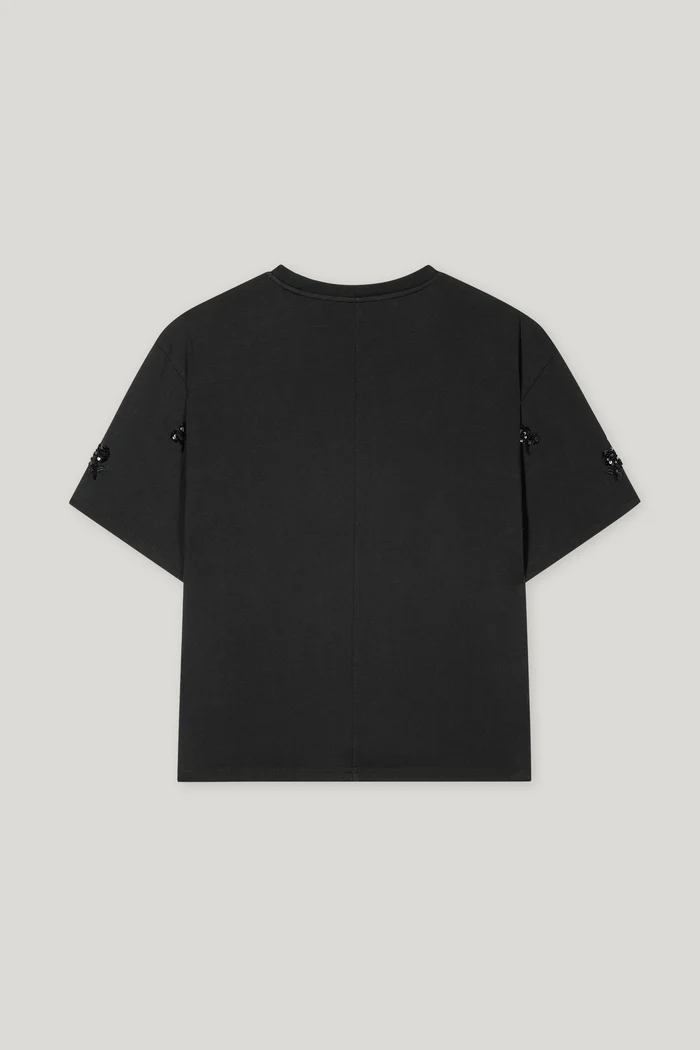 t-shirt-luisa-cerano-czarny premium modowy casualowy ekskluzywny zdobiony jesienny butik luisa bydgoszcz