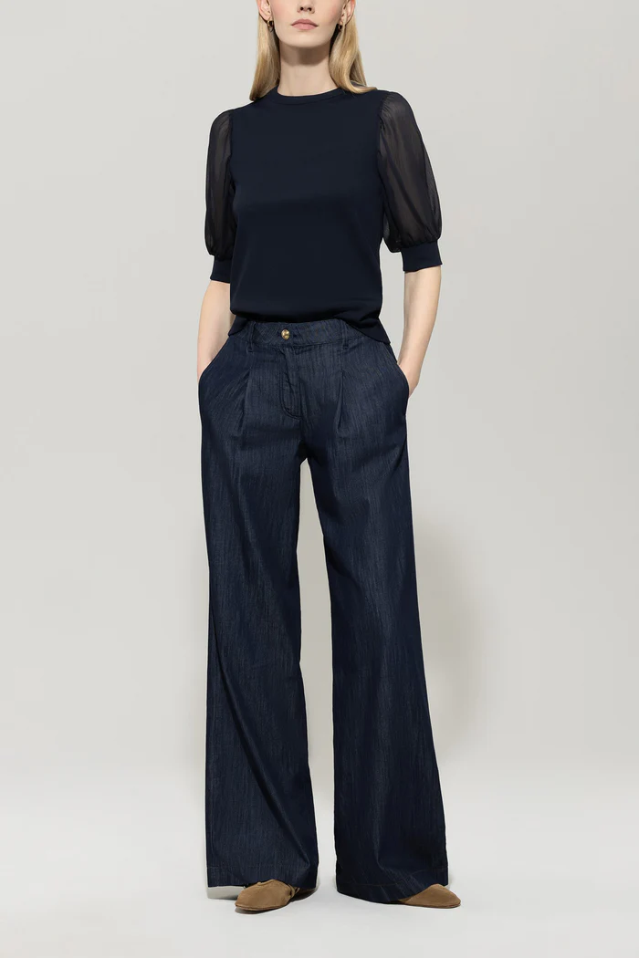 bluzka-luisa-cerano-jesienna premium komfortowa casualowa modowa ekskluzywna granatowa butik luisa bydgoszcz