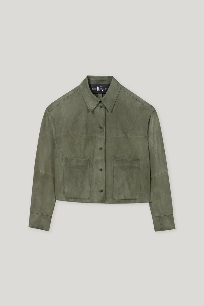 kurtka-luisa-cerano-premium zamszowa khaki jesienna pudełkowa casualowa modowa butik luisa bydgoszcz