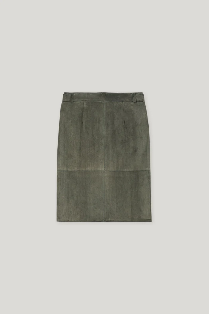 spodnica-luisa-cerano-zamszowa modowa jesienna khaki butik luisa bydgoszcz