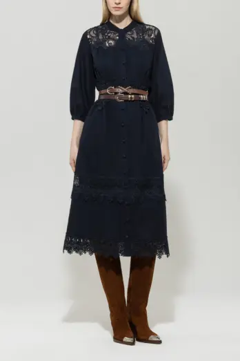 suknia-luisa-cerano-premium komfortowa casualowa modowa ekskluzywna granatowa butik luisa bydgoszcz