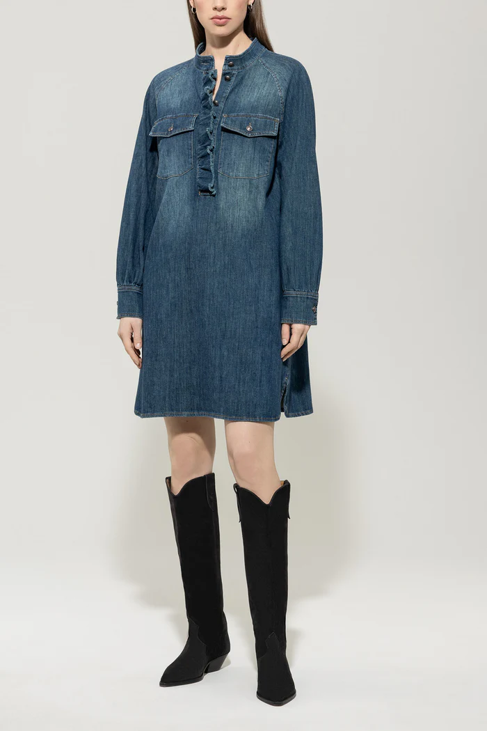 suknia-luisa-cerano-denim modowa jesienna casualowa ekskluzywna niebieska butik luisa bydgoszcz