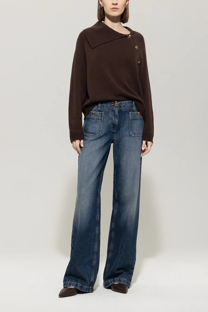 sweter-luisa-cerano-brązowy zimowy wełniany casualowy modowy ekskluzywny butik luisa bydgoszcz