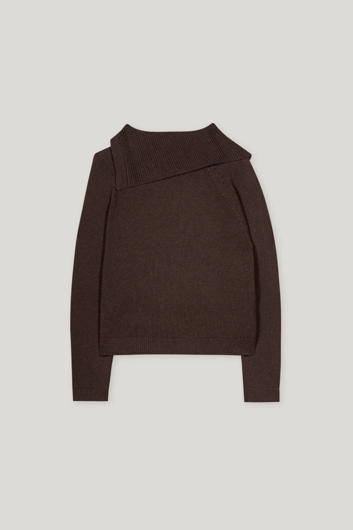 sweter-luisa-cerano-brązowy zimowy wełniany casualowy modowy ekskluzywny butik luisa bydgoszcz