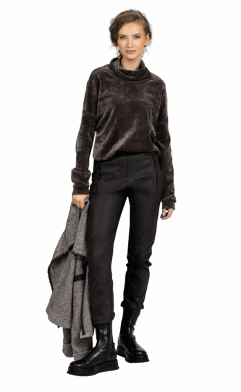 bluza-beate-heymann-czekoladowa brązowa modowa miękka luźna komfortowa butik luisa bydgoszcz
