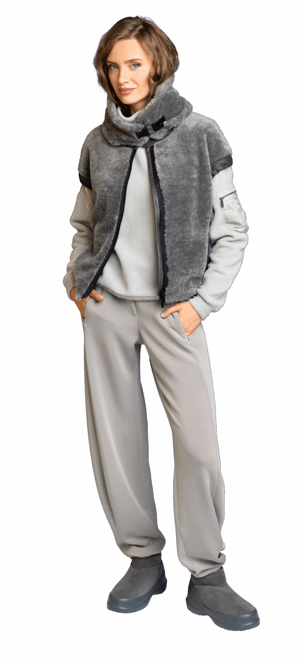 bluza-beate-heymann-szara jesienna miękka casualowa premium butik luisa bydgoszcz