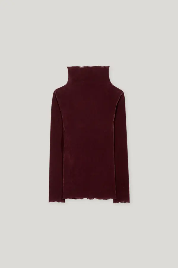 bluzka-luisa-cerano premium komfortowa casualowa modowa jesienna bordowa brązowa butik luisa bydgoszcz