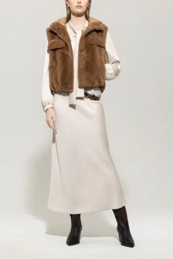 kamizelka-luisa-cerano premium jesienna modowa brązowa casualowa ekskluzywna butik luisa bydgoszcz