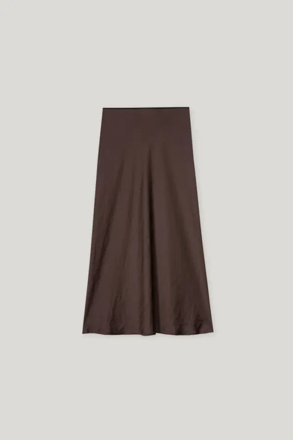 spodnica-luisa-cerano-premium komfortowa satynowa brązowa lejąca jesienna modowa butik luisa cerano