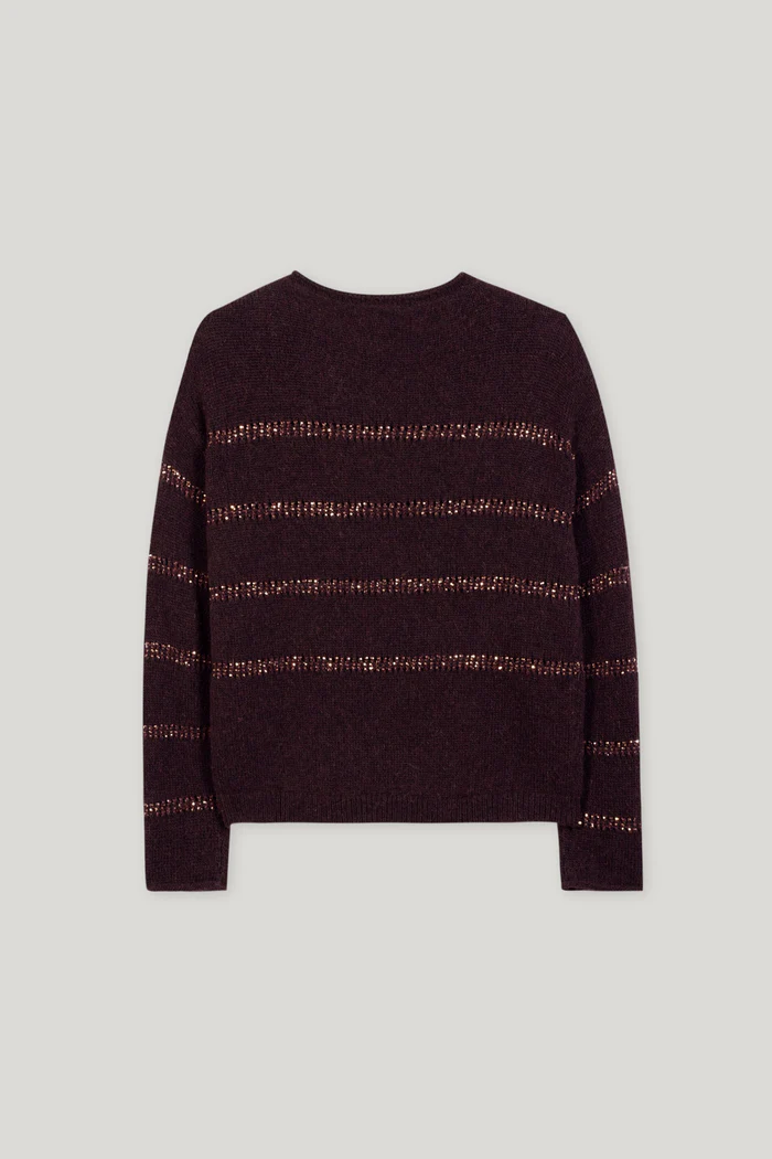 sweter-luisa-cerano-premium modowy ekskluzywny burgundowy jesienny lekki wełniany butik luisa bydgoszcz