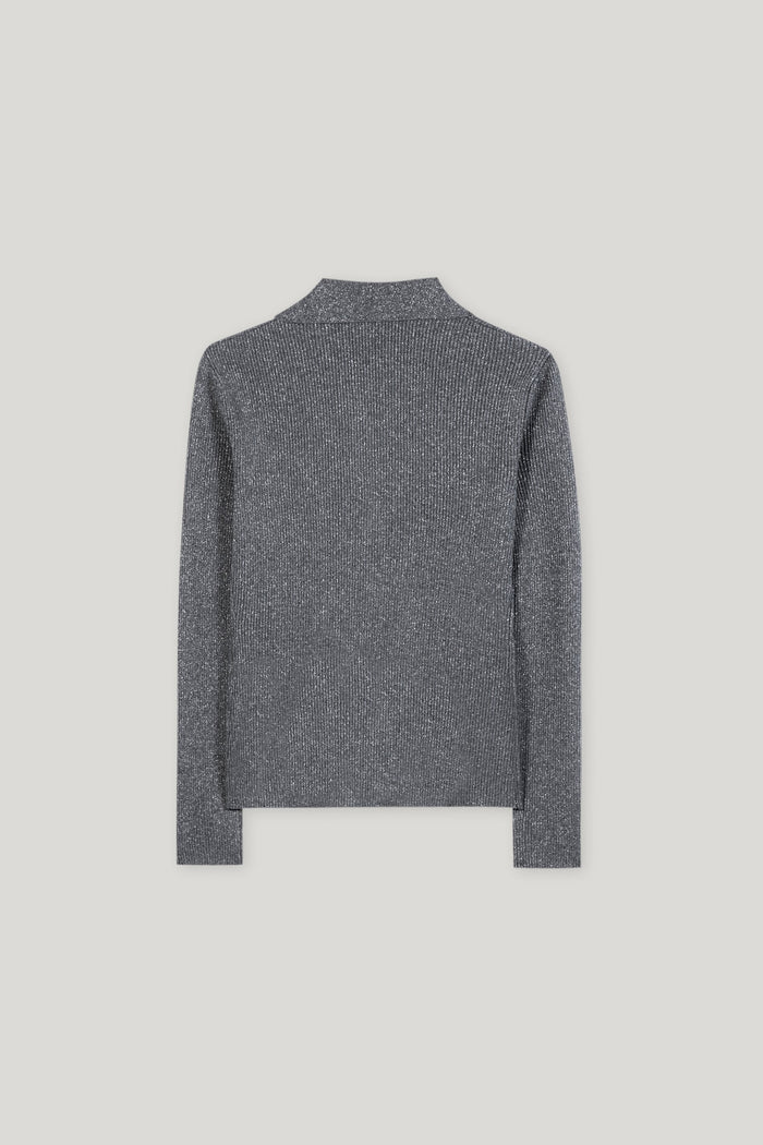 sweter-luisa-cerano-premium modowy szary srebrzysty casualowy dopasowany butik luisa bydgoszcz