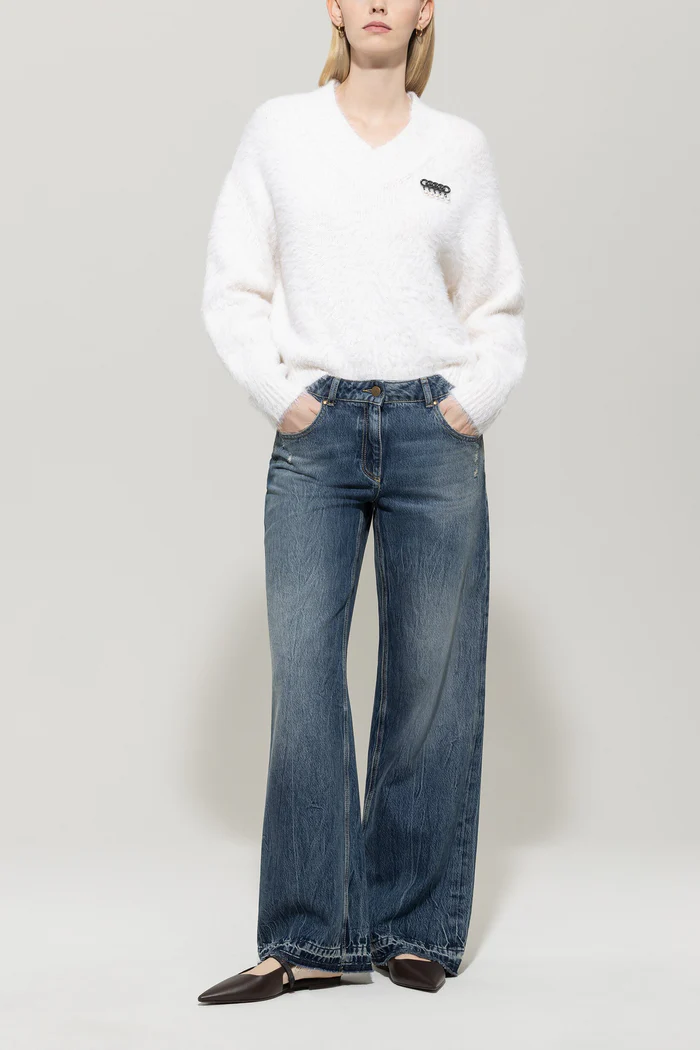 sweter-luisa-cerano-premium zimowy ekskluzywny modowy ecru imitacja futra wełniany butik luisa bydgoszcz