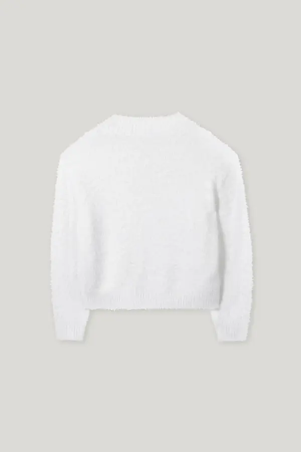 sweter-luisa-cerano-premium zimowy ekskluzywny modowy ecru imitacja futra wełniany butik luisa bydgoszcz