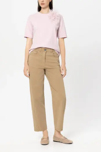 t-shirt-luisa-cerano-modowy gładki różowy bawełniany wiosenny casualowy basic butik luisa bydgoszcz