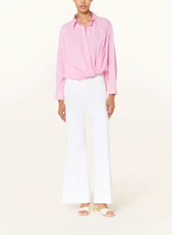 koszula-sem-per-lei-premium modowa casualowa różowa letnia rozpinana w paski butik luisa bydgoszcz