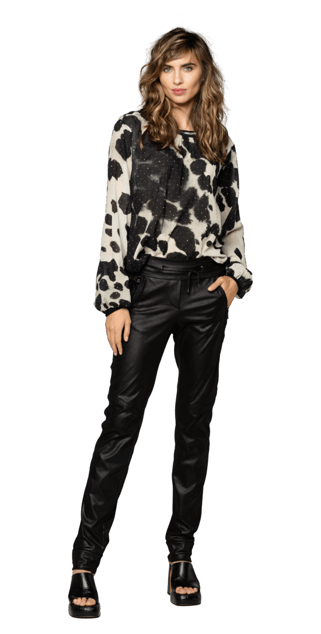 bluzka-beate-heymann-bawełna-czarna-ecru-wzory-modowa-trendy-butik-luisa-bydgoszcz