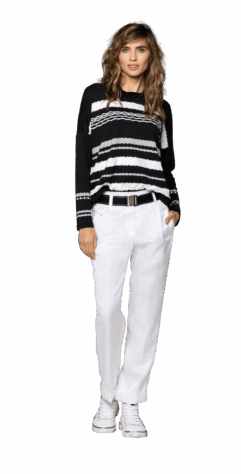 spodnie-beate-heymann-białe-letni-komfortowe-modowe-zwężane-pasek-butik-luisa-bydgoszcz