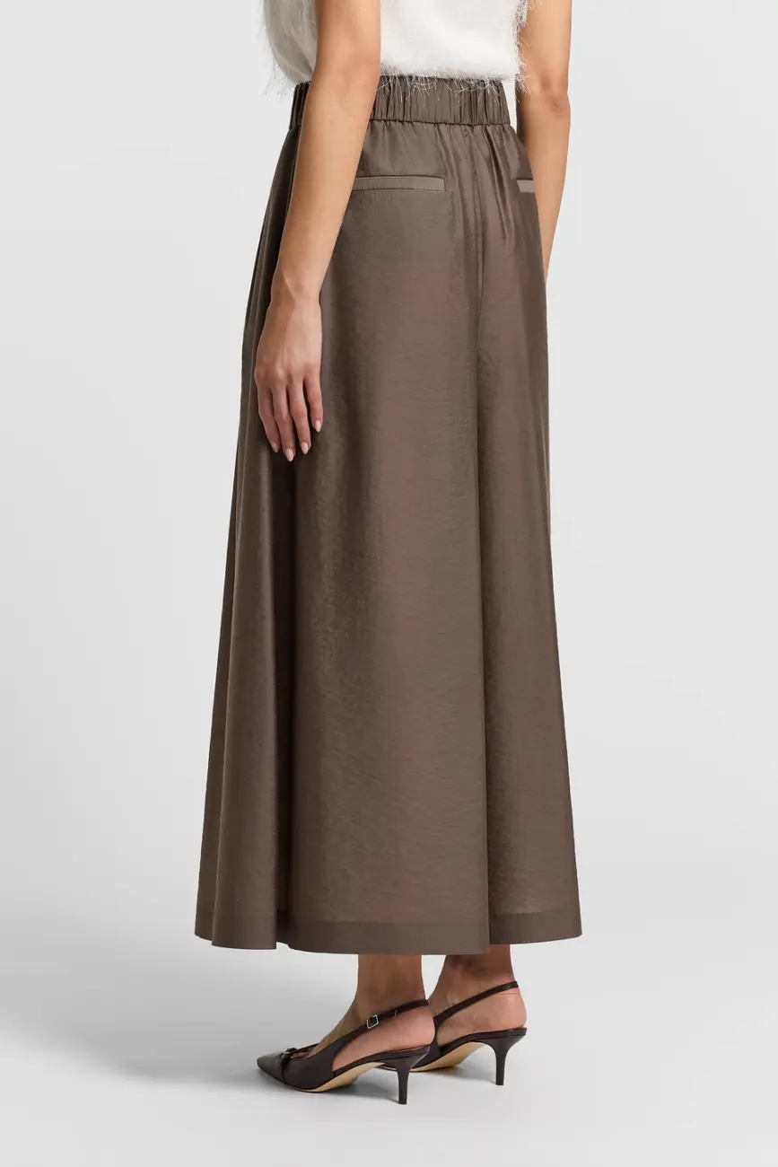 spodnie-szerokie-luksusowe-spodnicospodnie-brazowe-cienkie-lekkie-gumka-w-talii butik luisa bydgoszcz