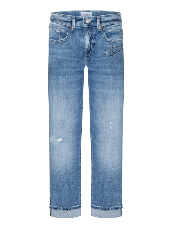 spodnie-cambio-premium-niebieskie-modowe-ekskluzywne-elastyczne-z-malunkiem-butik-luisa-bydgoszcz