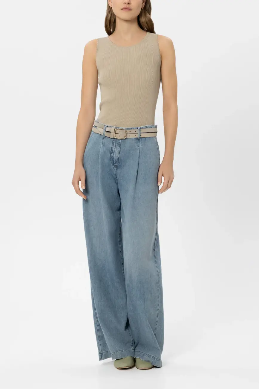 top-luisa-cerano-premium komfortowy letni wiskozowy beżowy dopasowany modowy butik luisa bydgoszcz