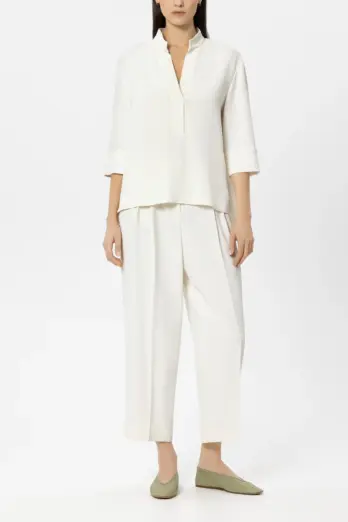 bluzka-luisa-cerano-premium komfortowa ecru prosta letnia wiskozowa modowa ekskluzywna butik luisa bydgoszcz