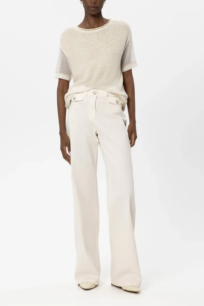 spodnie-luisa-cerano-premium ecru letnie komfortowe casualowe modowe bawełniane butik luisa bydgoszcz