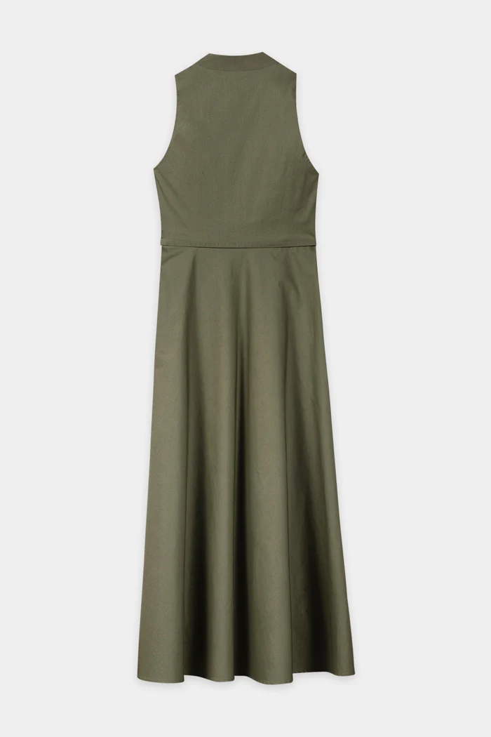 suknia-luisa-cerano-gabardyna-bawełna-letnia-khaki-modowa-butik-luisa-bydgoszcz