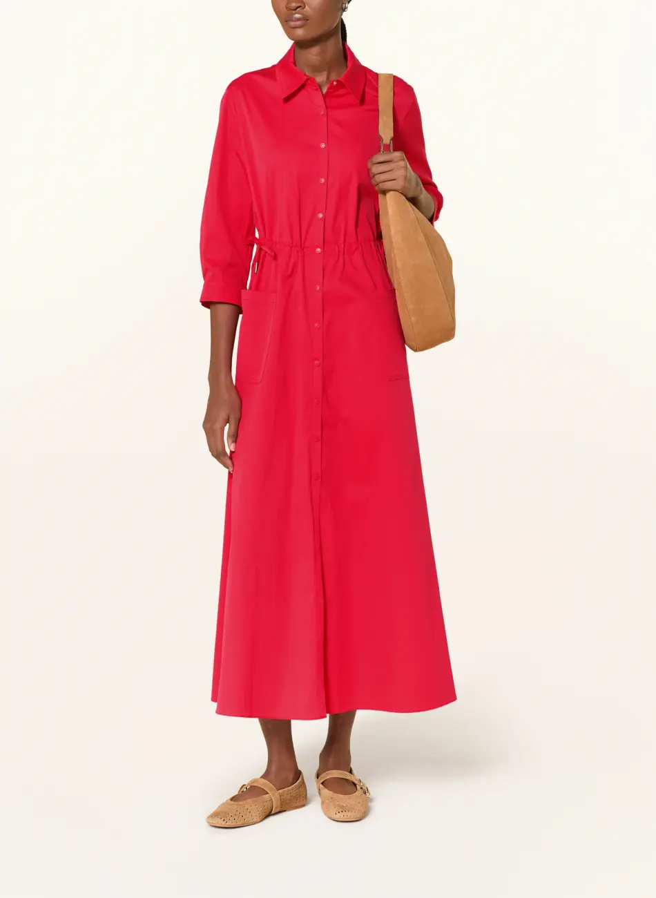 suknia-sportalm-modowa premium casualowa koszulowa czerwona komfortowa wiosenna butik luisa bydgoszcz