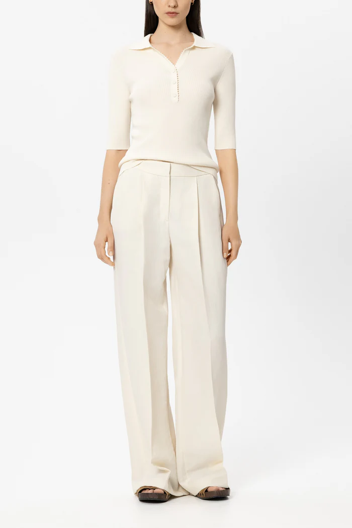 bluzka-luisa-cerano-ecru premium modowe casualowe letnie dopasowane wiskozowe butik luisa bydgoszcz