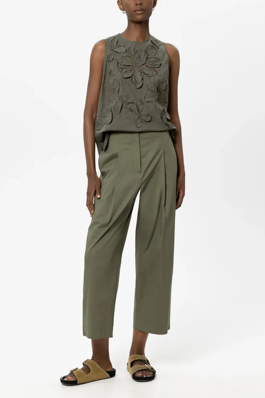 bluzka-luisa-cerano-modowa premium casualowa letnia brązowa haftowana bawełniana lekka butik luisa bydgoszcz