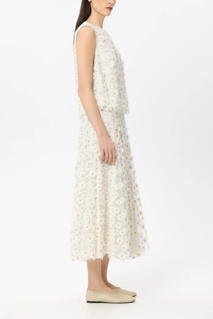 bluzka-luisa-cerano-premium modowa kwiatowa wiosenna ecru 3D komfortowa casualowa butik luisa bydgoszcz