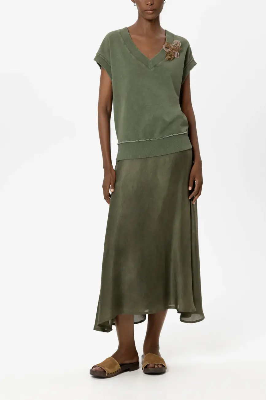 bluza-luisa-cerano-premium khaki letnia komfortowa modowa khaki bawełniana casualowa butik luisa bydgoszcz