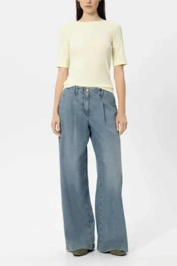 t-shirt-luisa-cerano-bawełna-elastyczny-citrone-żółty-dopasowany-letni-moeodt-butik-luisa-bydgoszcz