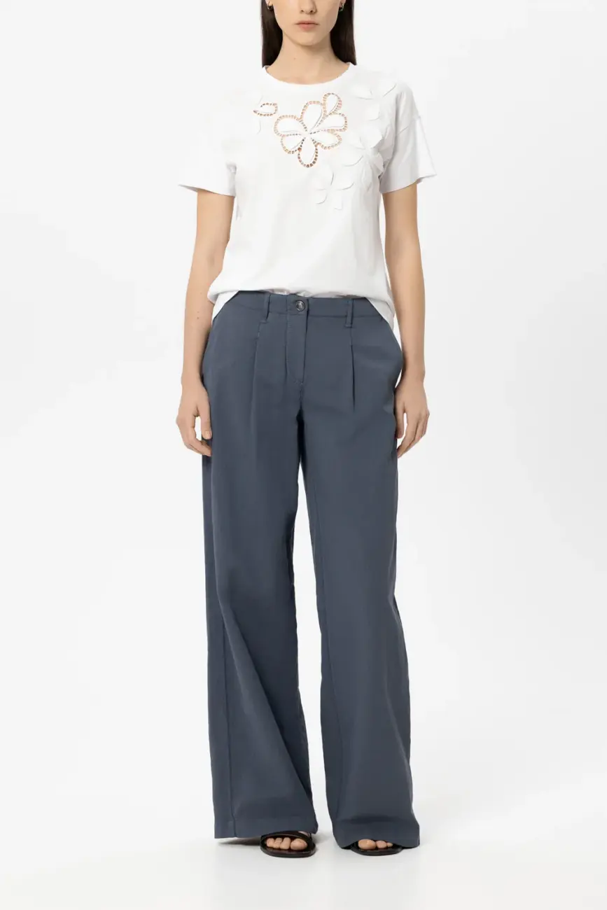 koszulka-luisa-cerano-premium modowa biała letnia bawełniana casualowa wzór haft butik luisa bydgoszcz