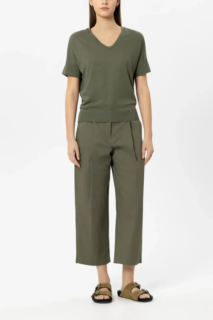 koszulka-luisa-cerano-premium letnia komfortowa bawełniana khaki modowa butik luisa bydgoszcz