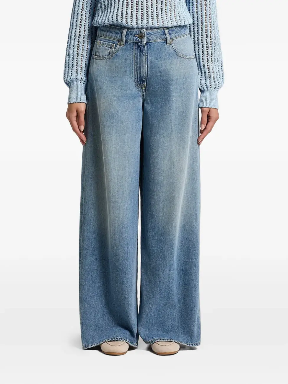 spodnie-peserico-jeans-luksusowe-szerokie-przetarte-modowe-butik-luisa-bydgoszcz