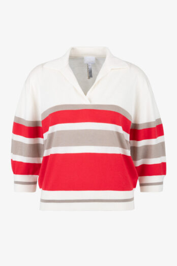 sweter-sportalm-modowy premium wiosenny pasy kolorowy wełniany cienki polo butik luisa bydgoscz