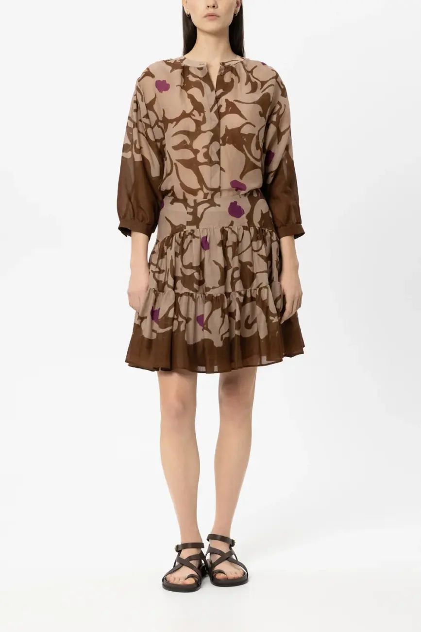 spodnica-luisa-cerano-premium modowa ekskluzywna letnia krótka ramie wzór kwiatowy butik luisa bydgoszcz