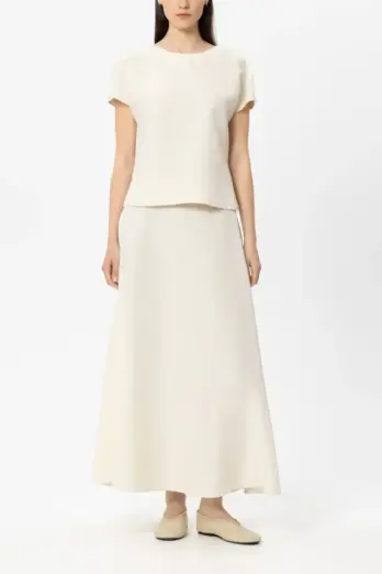 spodnica-luisa-cerano-premium modowa casualowa ekskluzywna ecru wiosenna rozkloszowana butik luisa bydgoszcz