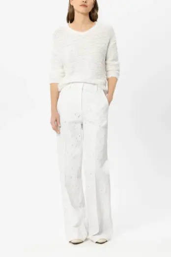 spodnie-luisa-cerano-premium modowe casualowe białe letnie cekinowe komfortowe letnie butik luisa bydgoszcz