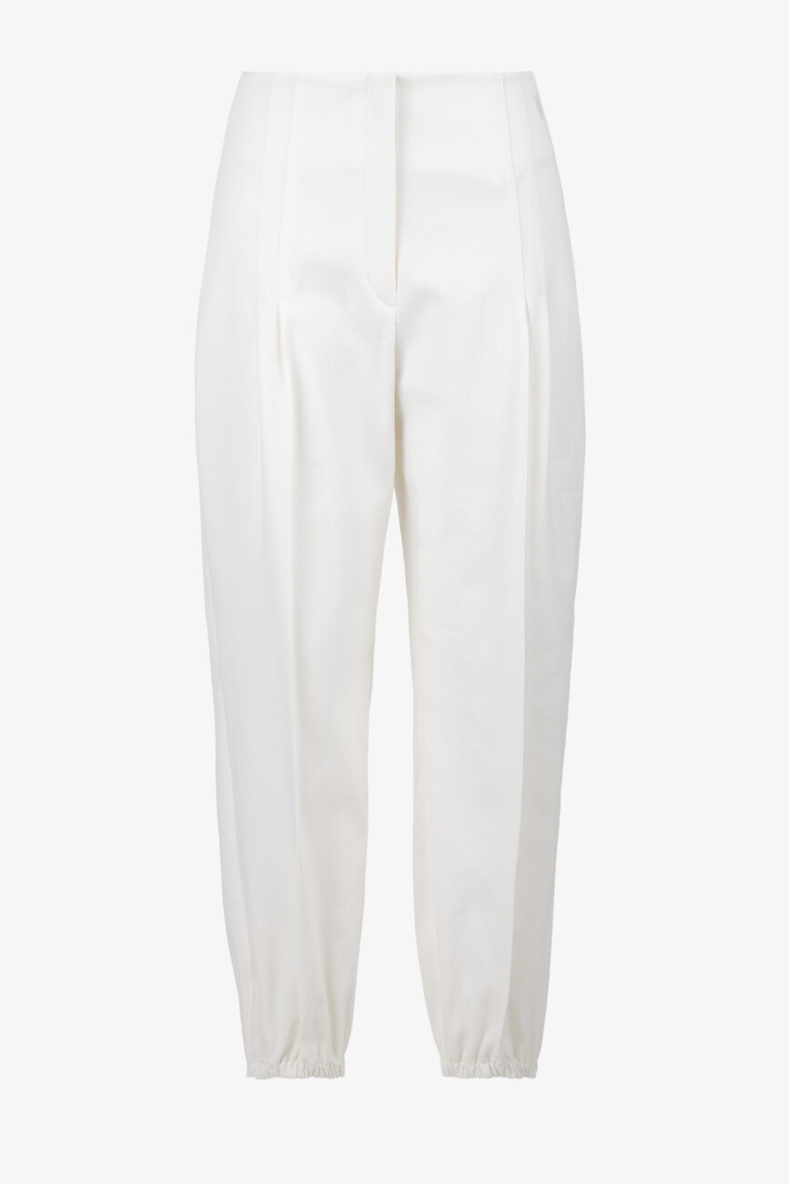 spodnie-sportalm-premium białe letnie modowe casualowe bawełniane komfortowe butik luisa bydgoszcz