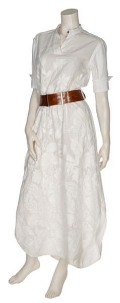 suknia-beate-heymann-premium komfortowa ecru letnia długa modowa casualowa butik luisa bydgoszcz