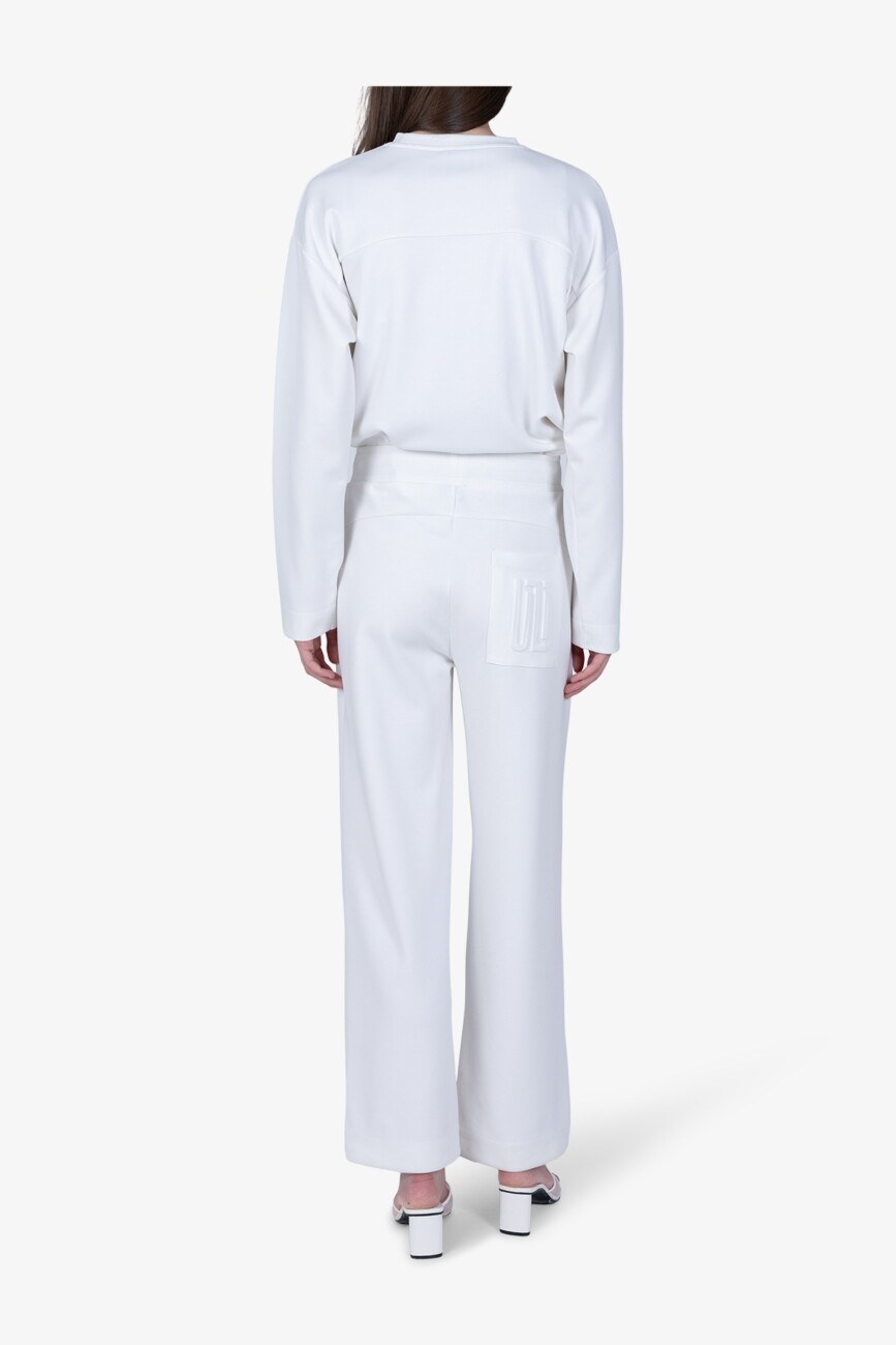 spodnie-sportalm-logo-białe-szerokie-modowe-luźne-butik-luisa-bydgoszcz