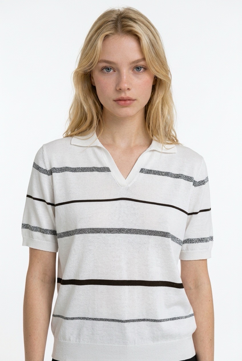 bluzka-peserico-luksusowa-polo-paski-modna-klasyczna-butik-luisa-bydgoszcz