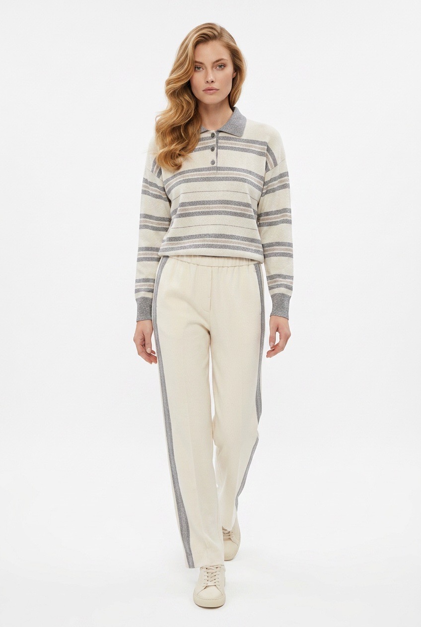 sweter-peserico-luksusowy-premium-pasy-jedwab-jesień-modowy-butik-luisa-bydgoszcz