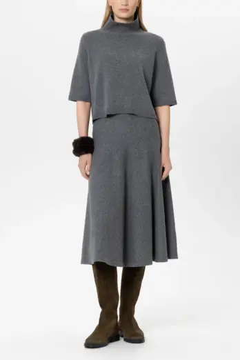 sweter-luisa-cerano-premium modowy wełniany szary oversizowy jesienny pudełkowy butik luisa bydgoszcz